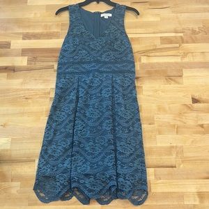 Francesca’s blue floral dress
